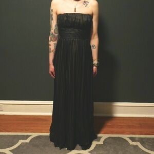 BCBG bcbgmaxazria Black maxi dress strapless gown Size 2 Formal